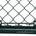 Paneles de valla de eslabones de cadena de plástico de calibre 9 6x10